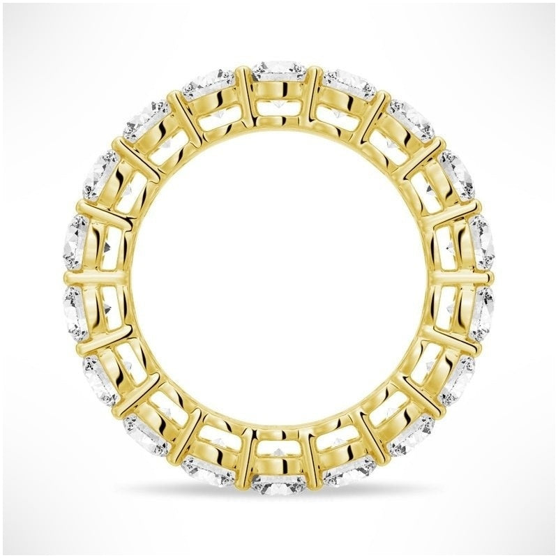 Radiant Unity Moissanite Eternity Band