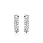 Round Pavé Moissanite Earrings - 1.36CTW