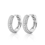 Round Pavé Moissanite Earrings - 1.36CTW