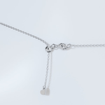 Round and Emerald Cut Moissanite Necklace