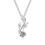 Round and Marquise Cut Moissanite Necklace