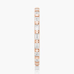 Slim Baguette Moissanite Stackable Band