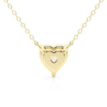 Solitaire Heart Cut Moissanite Necklace