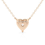 Solitaire Heart Cut Moissanite Necklace