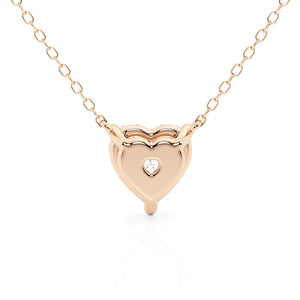 Solitaire Heart Cut Moissanite Necklace