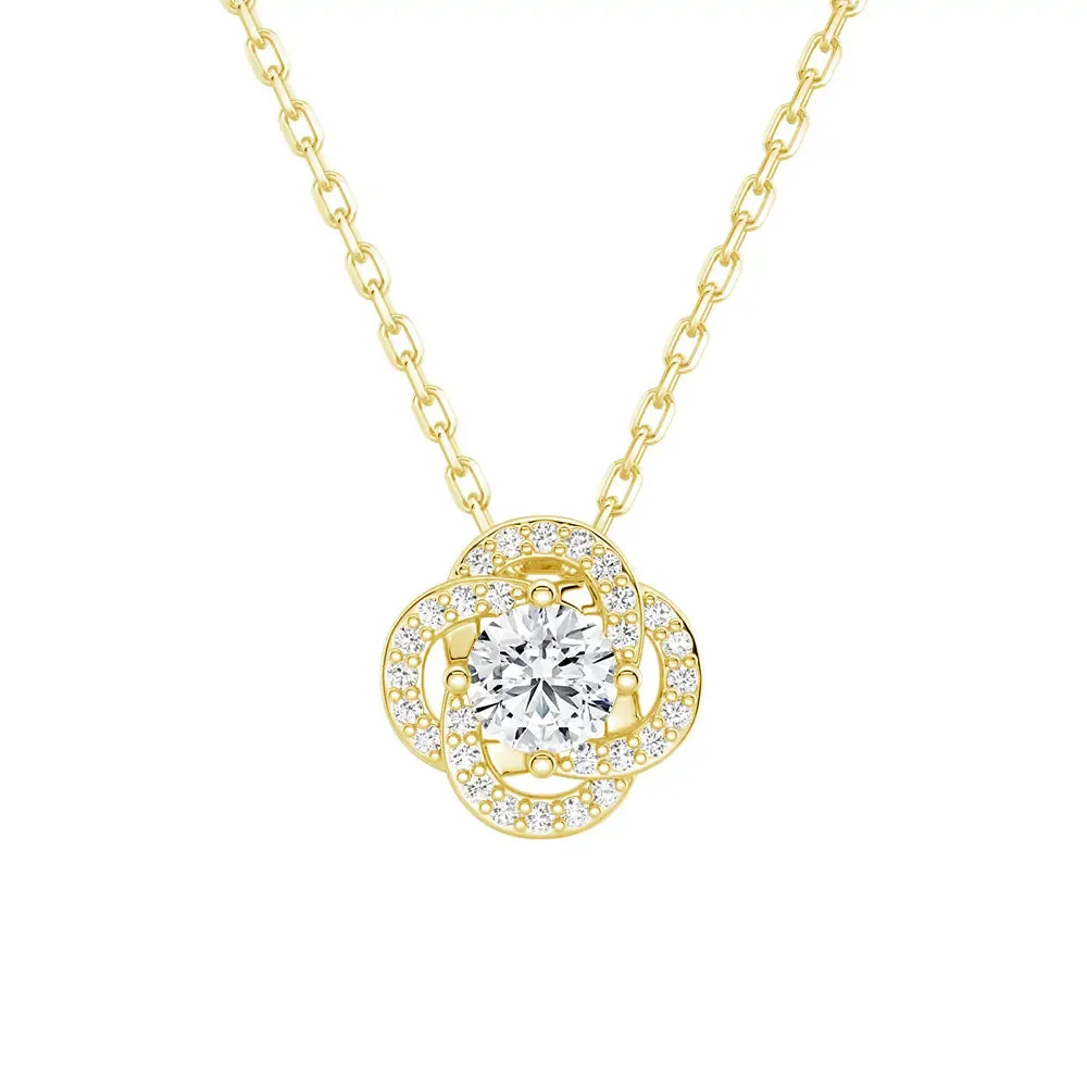 Sunburst Moissanite Necklace
