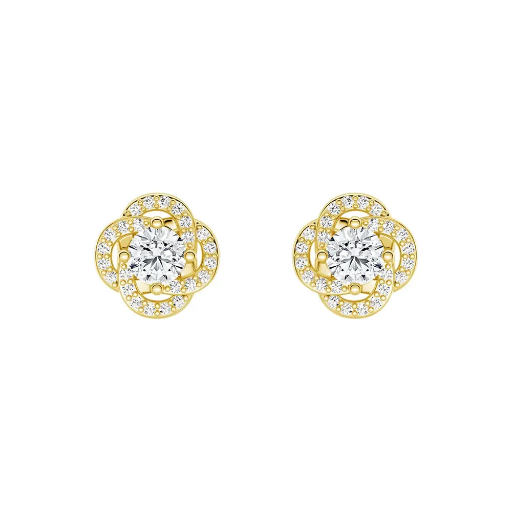Sunburst Sparkle Stud Earrings