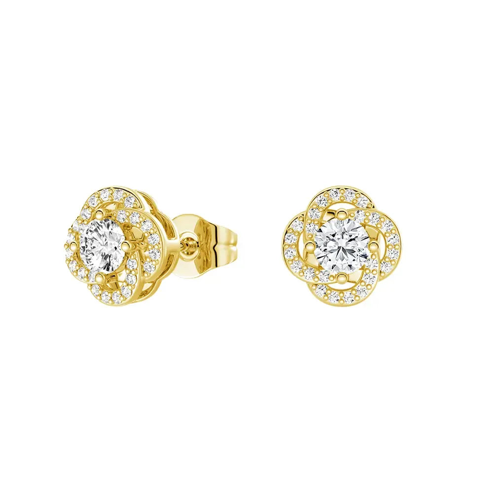 Sunburst Sparkle Stud Earrings