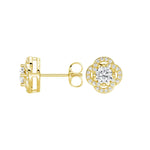 Sunburst Sparkle Stud Earrings