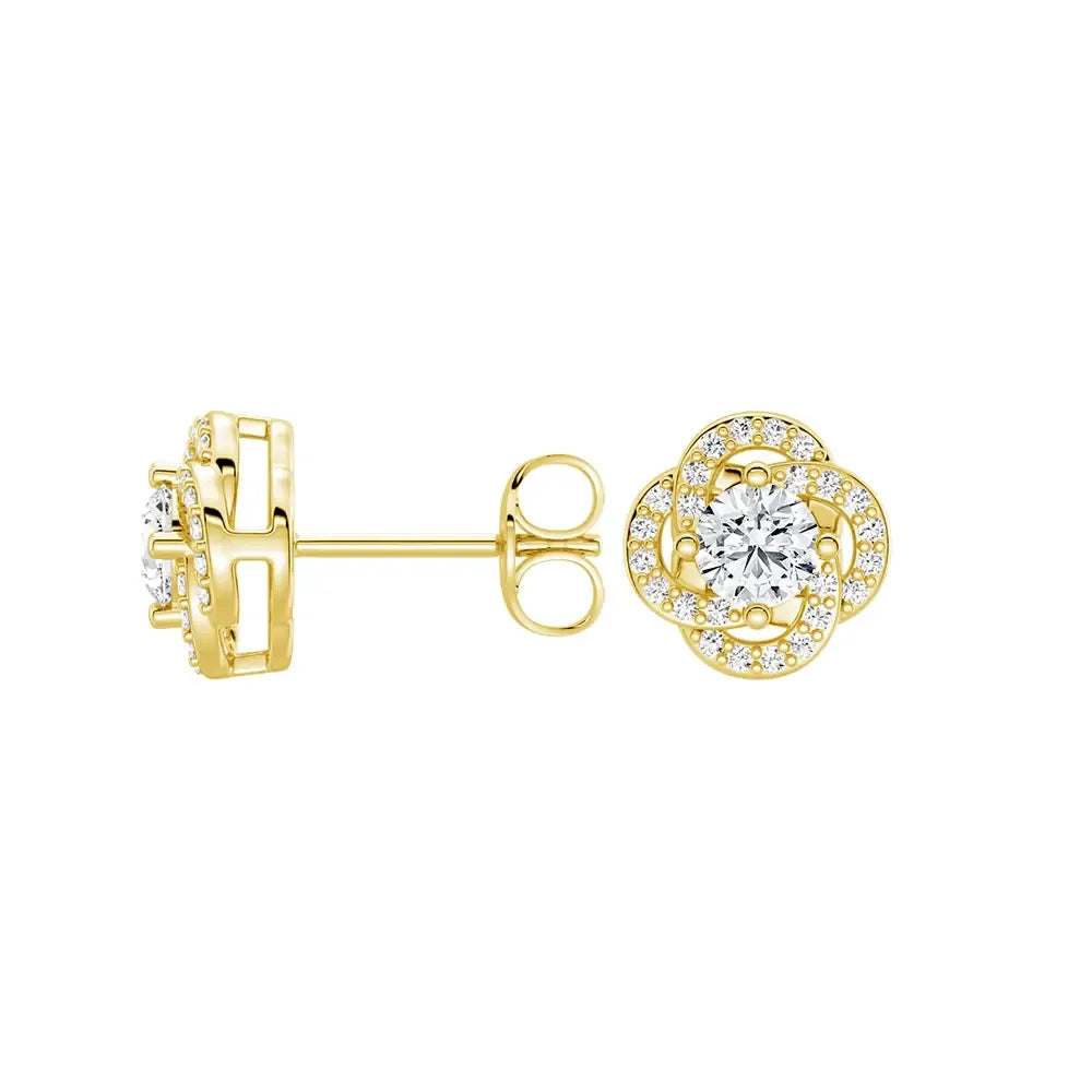 Sunburst Sparkle Stud Earrings