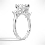 Tapered Baguette Three Stone Engagement Ring