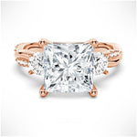 Timeless Elegance Princess-Cut Moissanite Ring