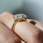 Toi et Moi Emerald Cut & Pear Cut Engagement Ring