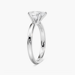 Traditional Solitaire Moissanite Engagement Ring