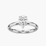 Traditional Solitaire Moissanite Engagement Ring