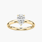 Traditional Solitaire Moissanite Engagement Ring