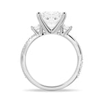 Twist Vine Princess Shaped Moissanite Bridal Set