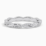 Twisted Vine Eternity Moissanite Wedding Band