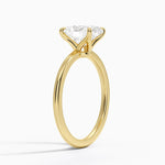 Classic Four - Prong Oval Cut Lab Grown Diamond Engagement Ring - TAYLOR KOM_10K Rose Gold