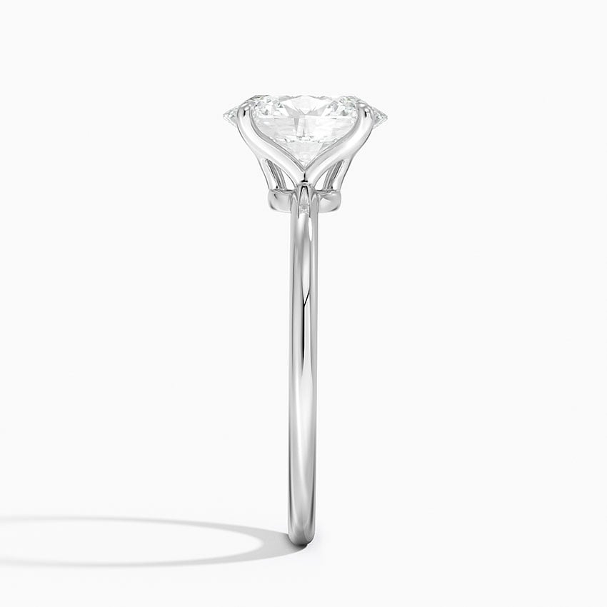 Classic Four - Prong Oval Cut Lab Grown Diamond Engagement Ring - TAYLOR KOM_10K Rose Gold