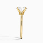Classic Four - Prong Oval Cut Lab Grown Diamond Engagement Ring - TAYLOR KOM_10K Rose Gold