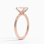 Classic Four - Prong Oval Cut Lab Grown Diamond Engagement Ring - TAYLOR KOM_10K Rose Gold