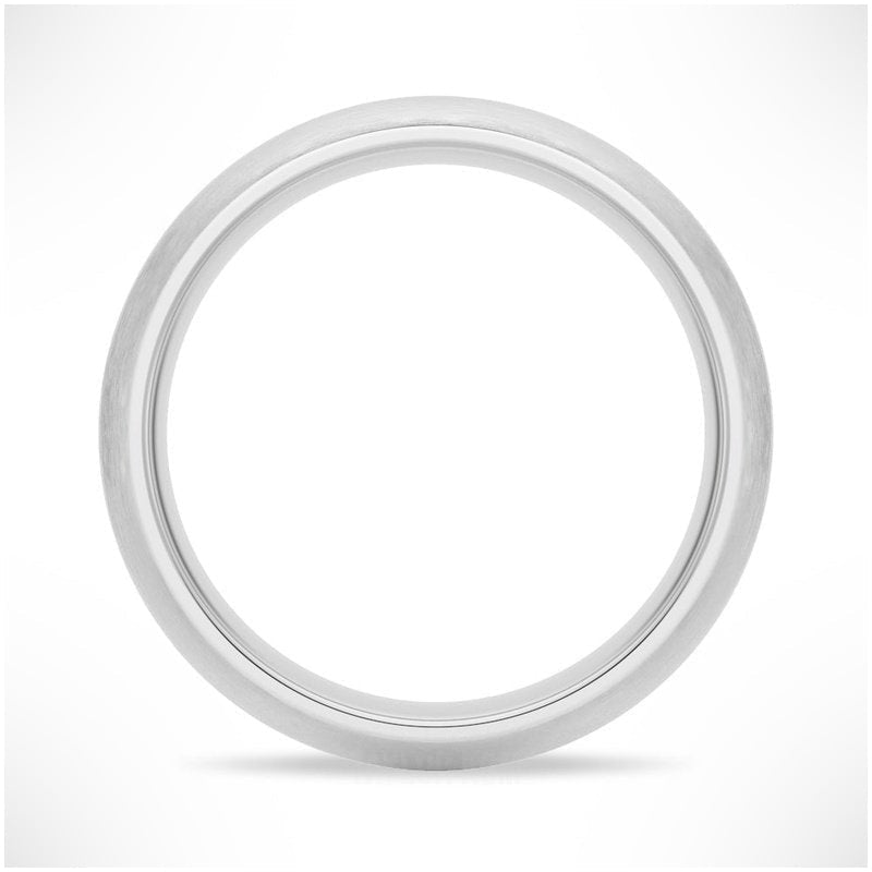 Classic Matte Finish Men's Wedding Band - 6mm - TAYLOR KOM_925 Sterling Silver