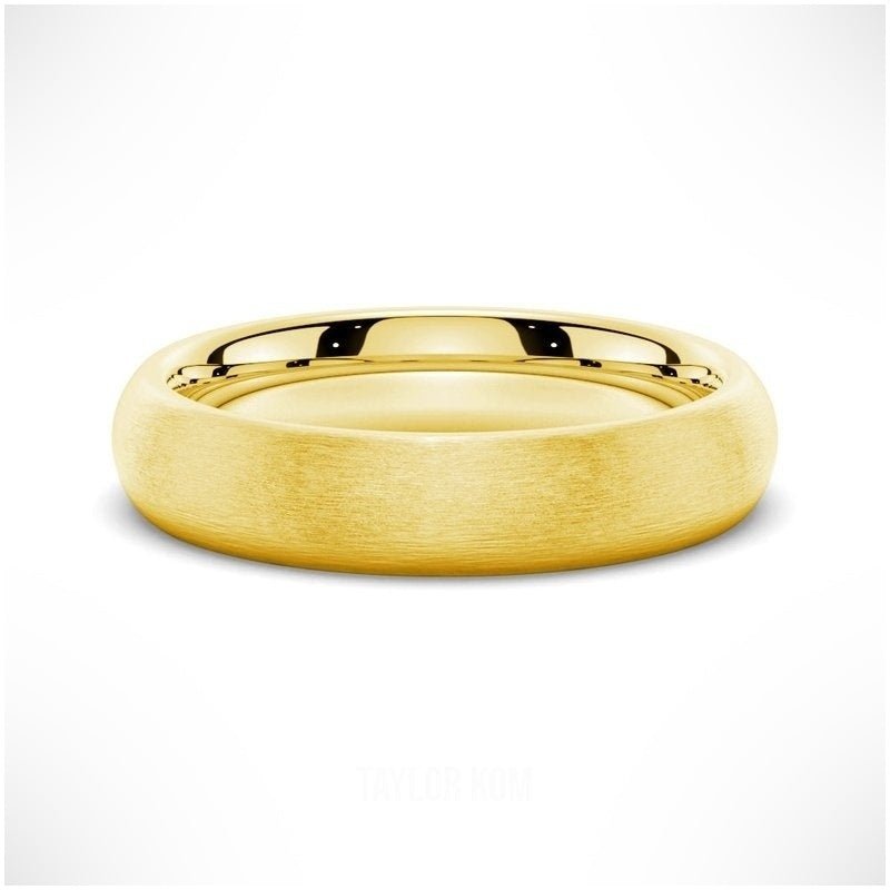 Classic Matte Finish Men's Wedding Band - 6mm - TAYLOR KOM_925 Sterling Silver