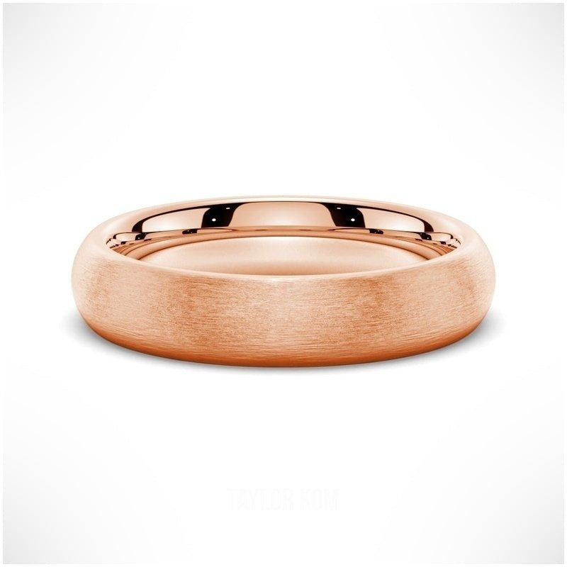 Classic Matte Finish Men's Wedding Band - 6mm - TAYLOR KOM_925 Sterling Silver