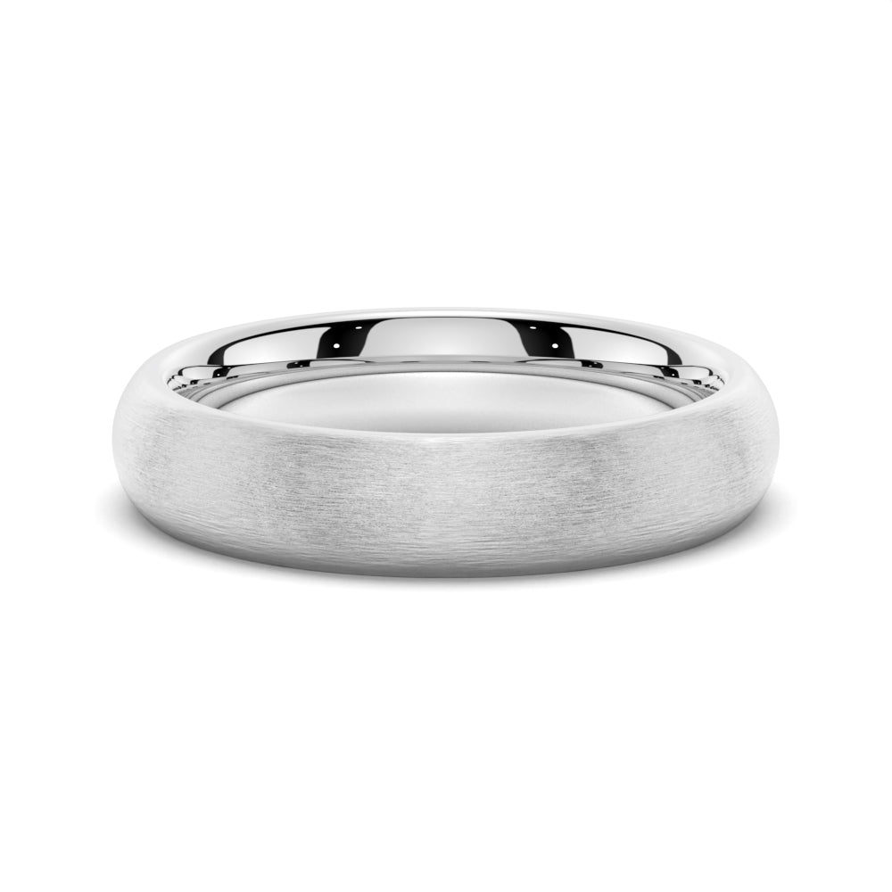 Classic Matte Finish Men's Wedding Band - 6mm - TAYLOR KOM_925 Sterling Silver