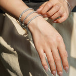 Classic Round Shaped Moissanite Tennis Bracelet - TAYLOR KOM_16cm