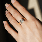 Classic Solitaire Princess Cut Engagement Ring - TAYLOR KOM_925 Sterling Silver