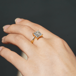 Classic Solitaire Princess Cut Engagement Ring - TAYLOR KOM_925 Sterling Silver