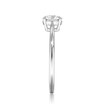 Four Prong Solitaire Round Cut Lab Grown Diamond Engagement Ring - TAYLOR KOM_10K Rose Gold