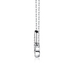 Love Shaped Moissanite Necklace - TAYLOR KOM_White Gold