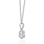 Luxury Round Cut Halo Moissanite Necklace - TAYLOR KOM_