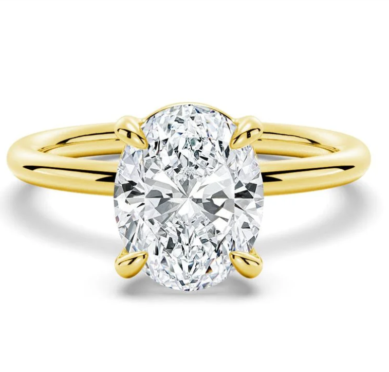 14K Yellow Gold 1.5CT Marquise Lab Grown Diamond Custom Ring