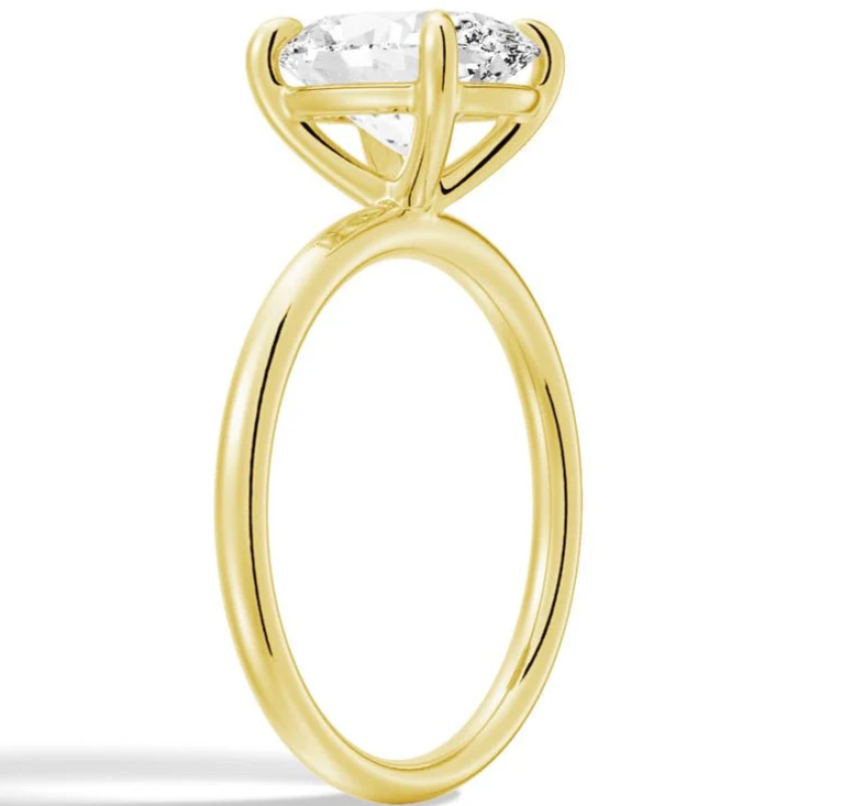 14K Yellow Gold 1.5CT Marquise Lab Grown Diamond Custom Ring