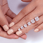 Solitaire Cushion Cut Lab Grown Diamond Engagement Ring With Hidden Halo - TAYLOR KOM_10K Rose Gold